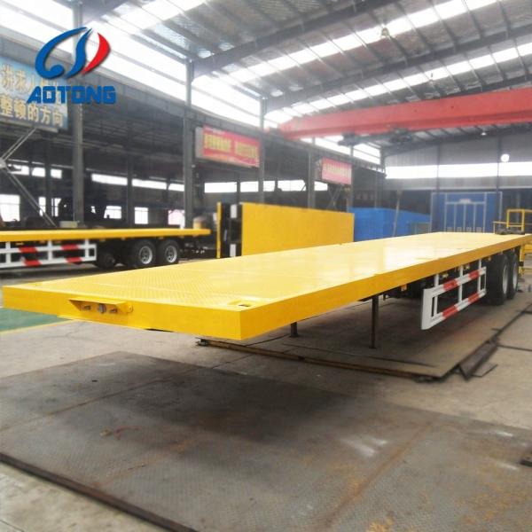40ft Container Carrier Flatbed Truck Trailer For Cargo Transport