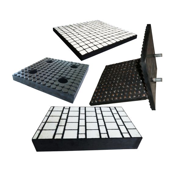 Подкладка керамического вкладыша носки высокая износоустойчивая резиновая керамическая