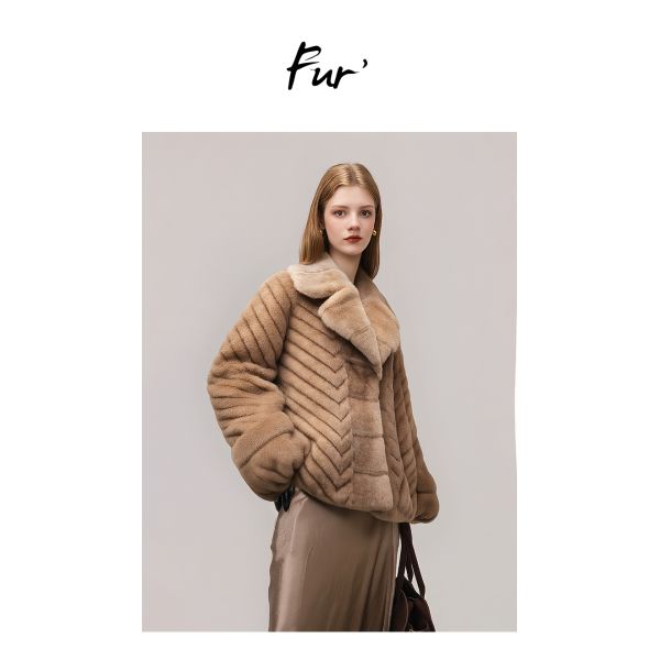 Crop Lightweight Faux Fur Jacket L XL Business Casual Coat Fashion Events