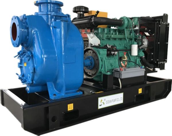 6 8 10 12 Inch Mobile Diesel Engine Water Pump Self-Priming Trailer Sewage Pump