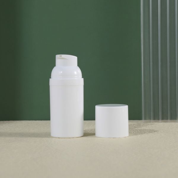 Customized Colors Skincare Airless Lotion Pump Bottle 1oz 2oz 3oz 4oz 5oz 8oz Matte White Airless Frosted for Serum Cream