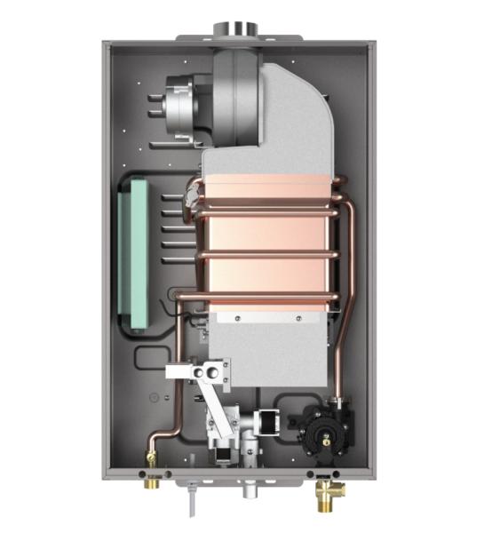 Energy Saving Smart Gas Boiler Instant Water Heater Built-in Copper Heat Exchanger Recirculation Pump for Apartment