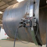 Máquina automática de soldadura por costura de cilindro para soldar tanques de compressor de ar de diâmetro 80 mm