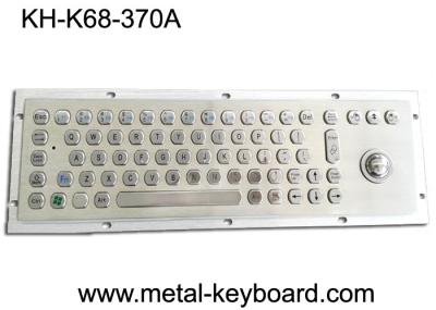 Teclado de computador industrial do metal de 70 chaves com Trackball/teclado de aço inoxidável do quiosque