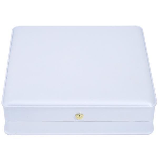 Logo personnalisé Coffret à bijoux de luxe Le plus récent Rectangle Blanc Piano Peinture LED Ring Coffret à bijoux