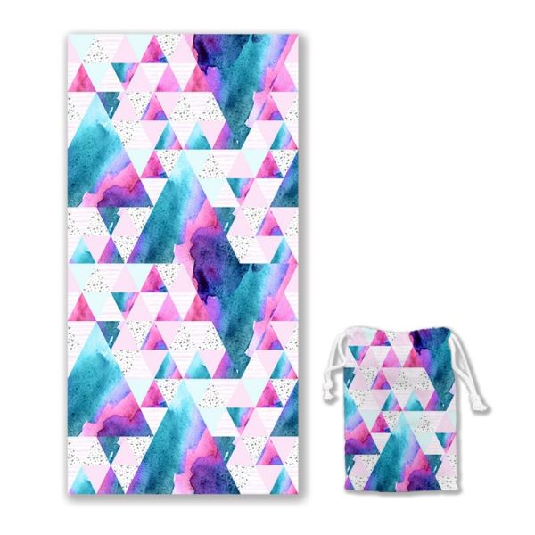 Quick-Dry Sand-Free Feature Soft Towel Cartoon Custom Beach Towel