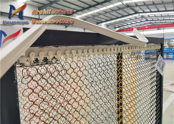 Ячеистая сеть нержавеющей стали 316 занавеса 15mm металла Chainmail библиотеки декоративная