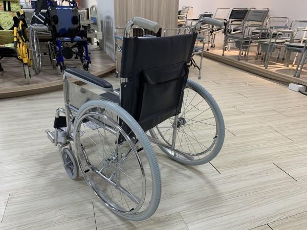 GT-874 Lightweight Manual Wheelchair Bariatric Transport Chair 500 Lbs Steel Chromed