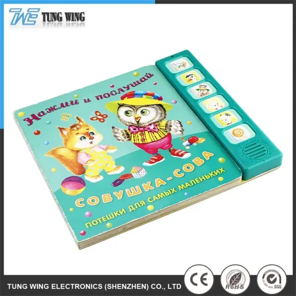Wholesale Customized Size ABS Material CE Certified Talking Book for Children Education