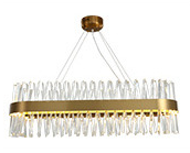 Полуэллипсовые роскошные подвесные огни К9 потолочный свет современный кристаллический люстра 4500K 6500K