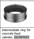 Intermediate ring forconcrete feedcylinder 262985002
