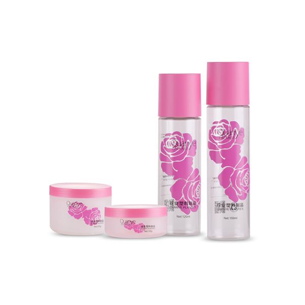 Забота кожи вокруг пластиковой косметики 500ml разливает по бутылкам с крышкой