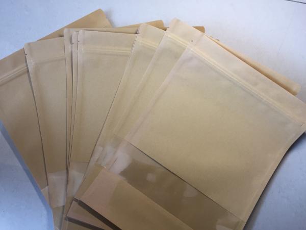 Anti Leakage Zip Seal Food Bags Stand Up , Recycled Stand Up Resealable Bags