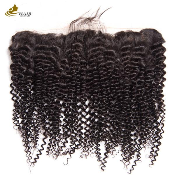 Fermeture frontale de dentelle de cheveux humains 13x4 HD