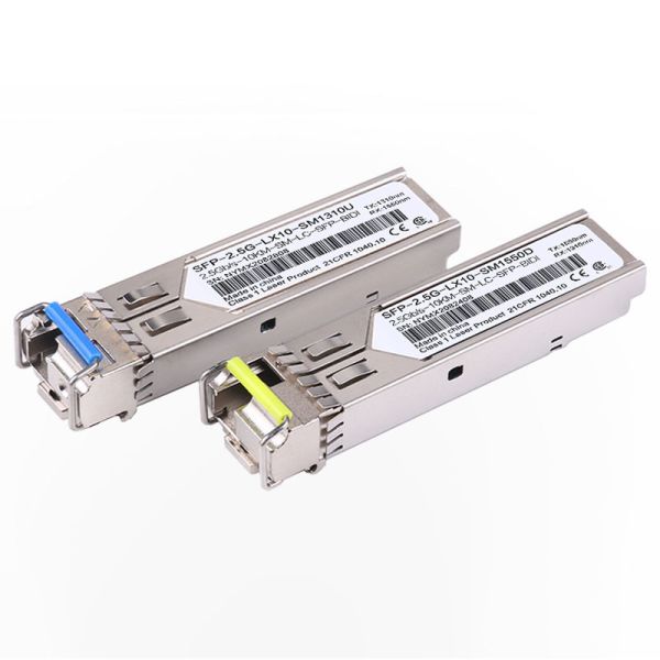 2.5G SFP SMF Single Mode LC Port Transceiver Modules 10km 40km 80km Compatible With Cisco Huawei