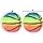 Mini Rainbow Sports Balls Inflatable Vinyl Balls for Kids and Toddlers