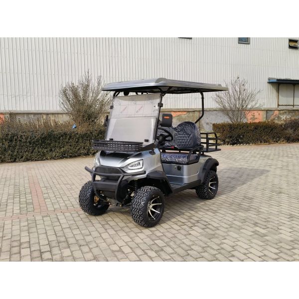シルバーグレー 2+2人座電動ゴルフカート リチウムバッテリー カラーとロゴをカスタマイズし CE認証を提供します