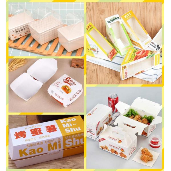 Доска бумаги 270gsm коробки еды еды обеда качества еды белая покрытая 300gsm