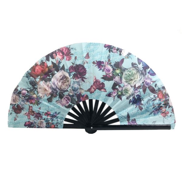 33cm Bamboo Crafts Large Folding Fan Clack Fans Big Clack Large 33Cm Custom Logo Printing Rave Hand Fan