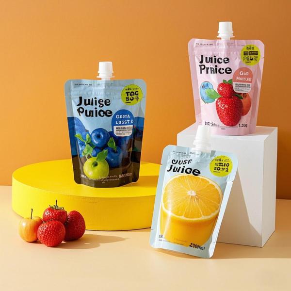 Wholesale Stand Up Spout Bag Drinking Plastic Packing Bag Liquid Pouches Juice Package Food Spout Pouches