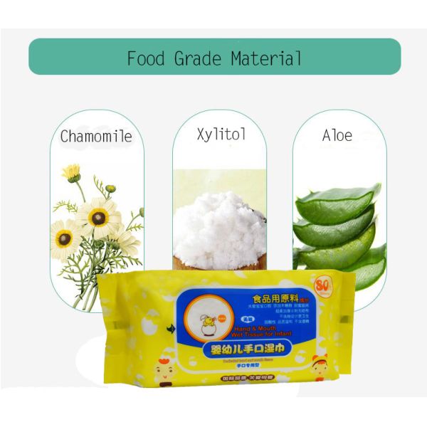 Healthy Unscented Biodegradable Fresh Baby Wet Tissue For Hand And Mouth