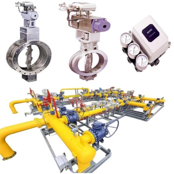 Pressure / Flow Control Skid And KOSO Valves With 6300RA/6300RB/5200LA Pneumatic Actuators With EPA800/EPB800 CL420/CL523 Lock Valve Sets