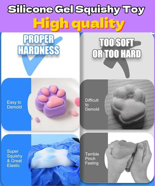 Silicone Squeeze Toys Slow Rebound Non-toxic Custom Food Grade Platinum Curing Silicone Gel