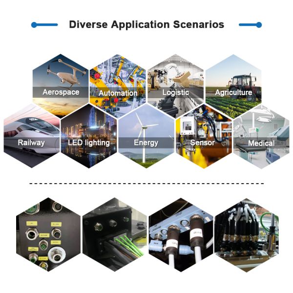 M8 Waterproof Connector a Type 5-pole Waterproof Automotive Sensor M8 Connector Manufacturer Support Customization