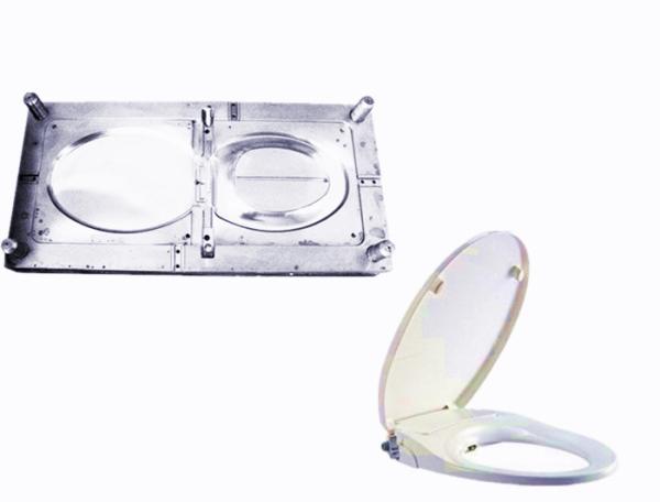 Multi Shot Injection Molding , Toilet Seat Coverplastic Injection Mold Making