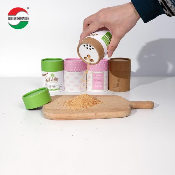 Tubes en carton kraft imprimés sur mesure pour emballage en poudre