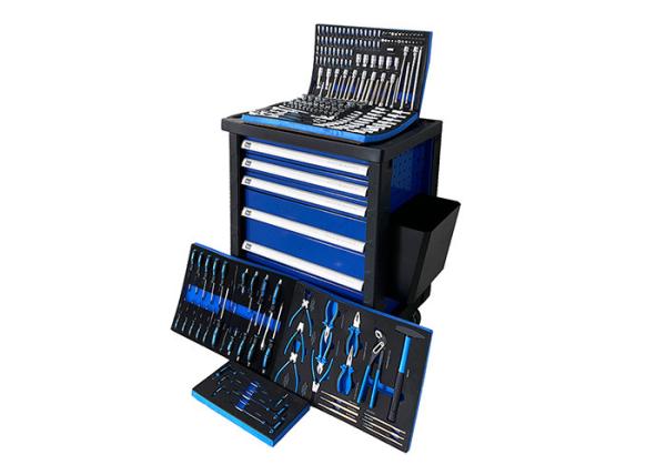 Cart  Galvanized 770mm 225pcs Tool Cabinet With Tools Modular Construction