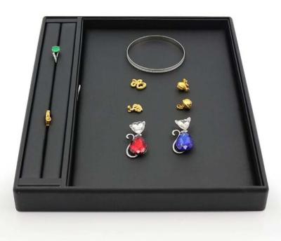 Velvet Material Jewelry Storage Trays Exhibition Showcase Trays For Ring / Necklace