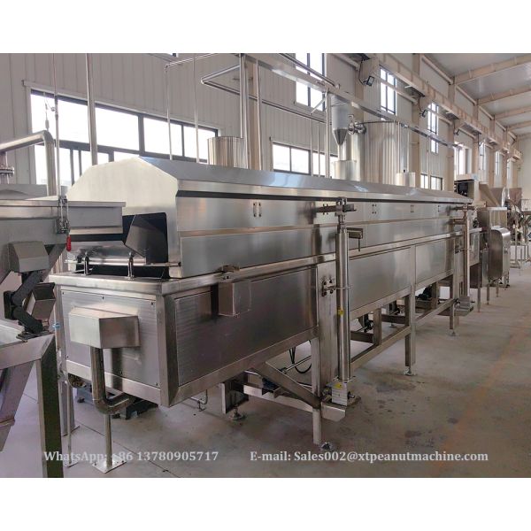 Large Capacity High Efficiency Automatic Corn Flakes Nuts Continuous Frying Machine With CE Certification