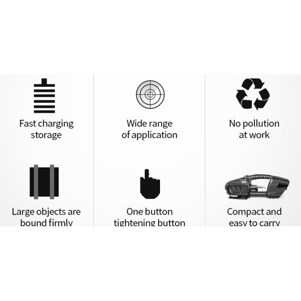 2-5s Welding Time Semi Automatic Electric Battery Powered Wrapping Tools for PP and PET