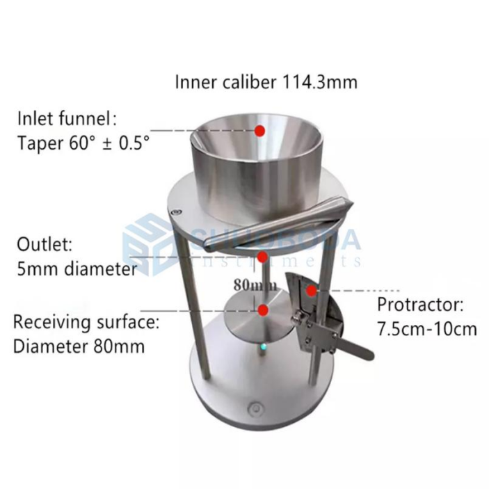DT-A401 Durable Powder Angle Of Repose Tester Equipment