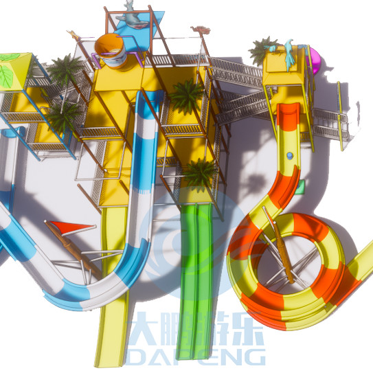 Жилой дом воды стеклоткани парка Aqua водных горок спортивной площадки для детей