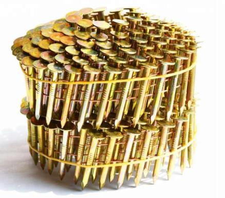 .120''* 1-1/4'' Electric galvanized Diamond Point Round Head Coil Roofing Nails
