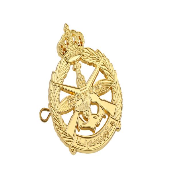 Military Hat Pin Button Metal Star Badge 60-90mm Brass Material
