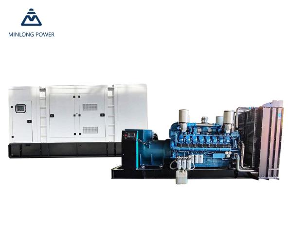 Minlong MP12m33-2 640kw gerador de gás natural com bomba dupla