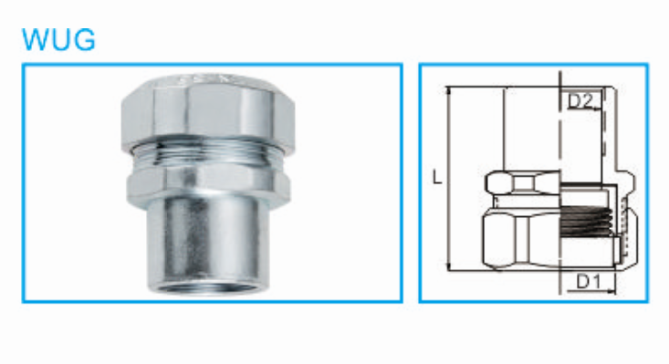 Прочный тип мужчины аксессуаров проводки проводника фасонных частей для трубки металла ВУГ