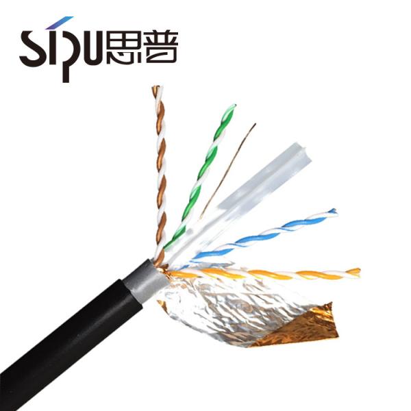 Utp Ftp 305m CAT6 Lan Cable 23/24 Awg Black With 8 Conductors