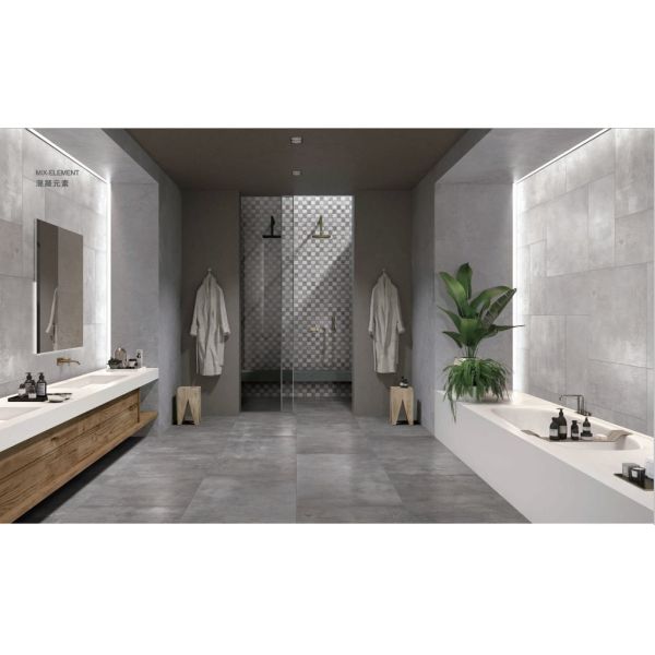 24' свет плитки пола фарфора комнаты прожития большого размера X48 прочный - серые оптовые продажи плитки стены цвета