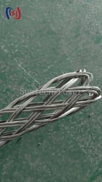 12 - 150mm Pilot Wire Cable Mesh Sock Joints Overhead Transmission Line Tools