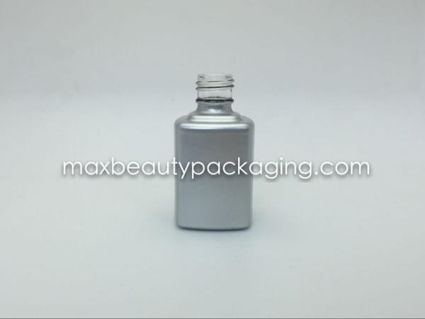 hot sale thick and strong powder coating gel bottle 12ml UV metallic silver environment friendly nail polish packaging