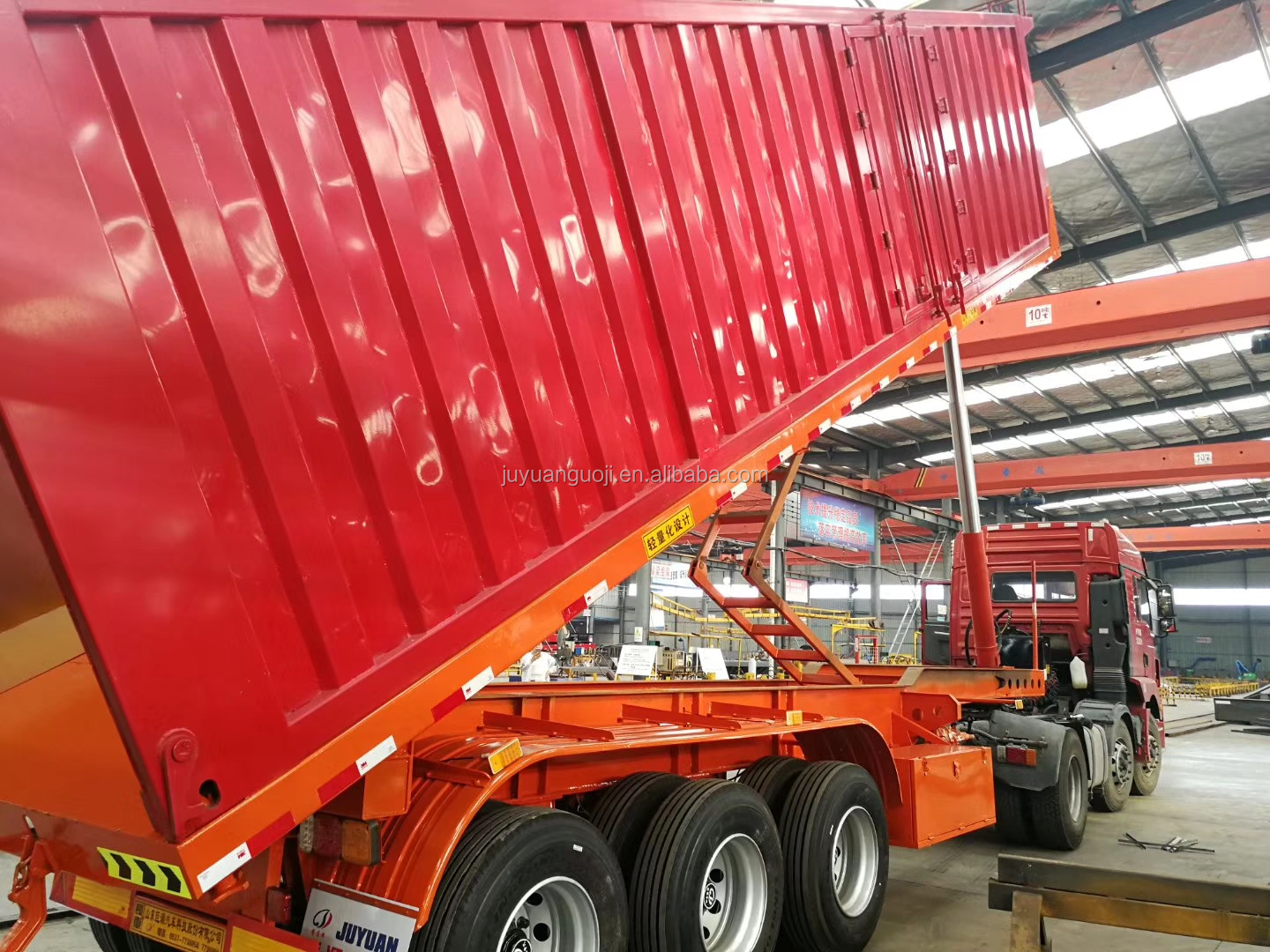 Подвеска Механическая подвеска Juyuan прицеп 80Ton боковой грузовик полуприцеп