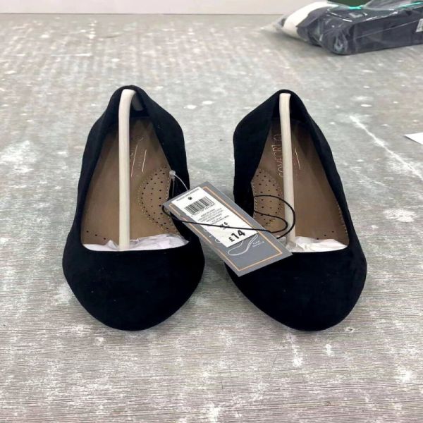 Black Elegant Suede High Heel Shoes Stiletto And Chunky Heels