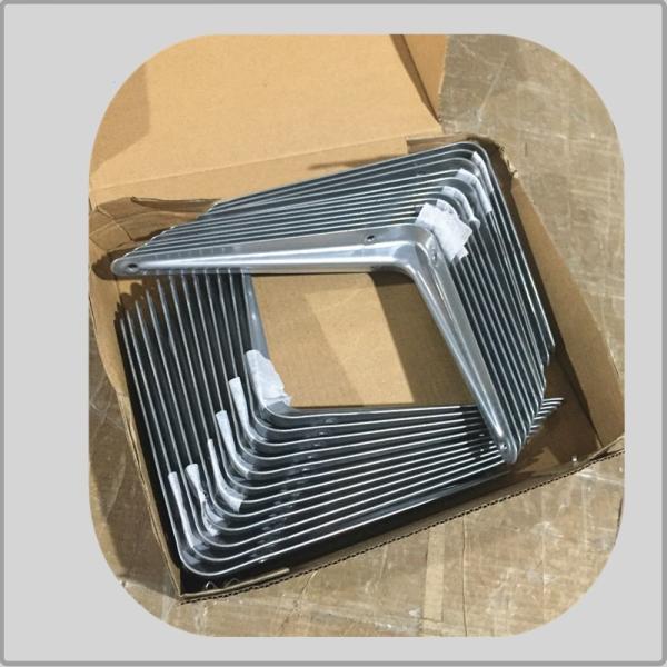 Apoio do canto dos suportes de prateleira do ferro do cinzento- do ângulo para o encaixe do hardware da mobília