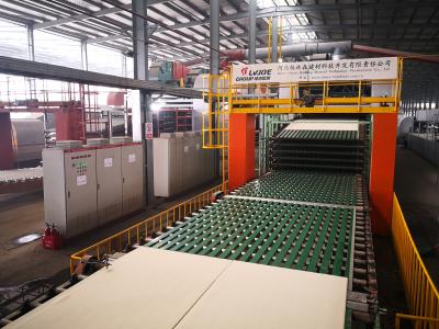 Linha de produção condição nova da telha do teto da gipsita da maquinaria dos materiais de construção