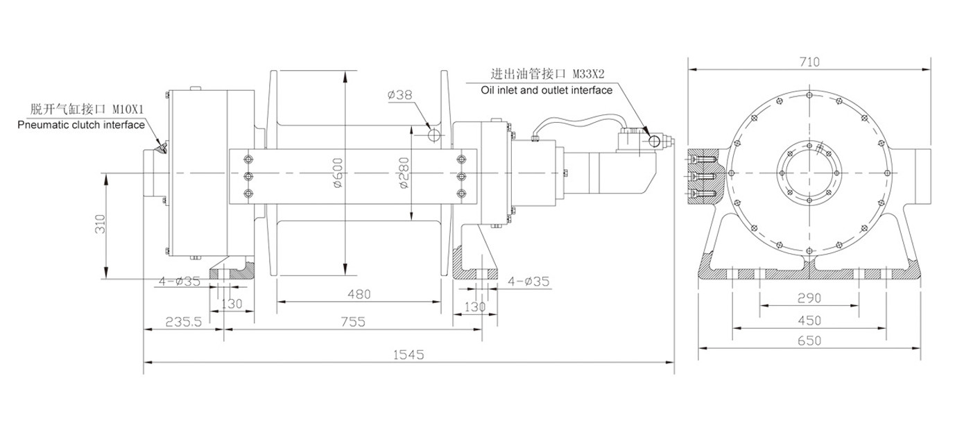 40 ворот вредителя тонны 88000lbs сверхмощный для военных бронированных кораблей спасения