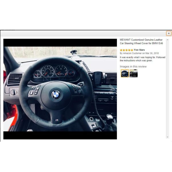 Custom Steering Wheel Cover for 2018 2019 BMW 5 Series G30 G31 M5 F90 X3 G01 X5 G05